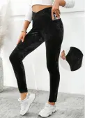 Modlily Black Pocket Skinny Elastic Waist High Waisted Pants - 2XL