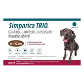 Simparica Trio For Dogs 88.1-132 Lbs (Red) 6 Chews
