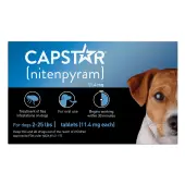 Capstar For Small Dog 11mg 2-25 Lbs Blue 12 Tablet