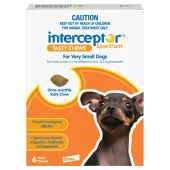 Interceptor For Dogs 2-10 Lbs (Brown) 12 Chews