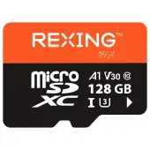 REXING microSDXC UHS-3 4K Full HD Video High Speed Transfer Monitoring SD Card with Adapter for Dash Cams, Surveillance System, Security Camera, & Bod