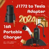 Rexing J1772 To Tesla Bundle | J1772 16A Portable Charger + Rexing J1772 to Tesla Charging Adapter