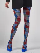 Platino Jacquline Opaque Geometric Tights